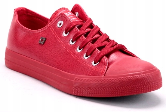 

Trampki Big Star damskie V274872 czerwone ekoskóra