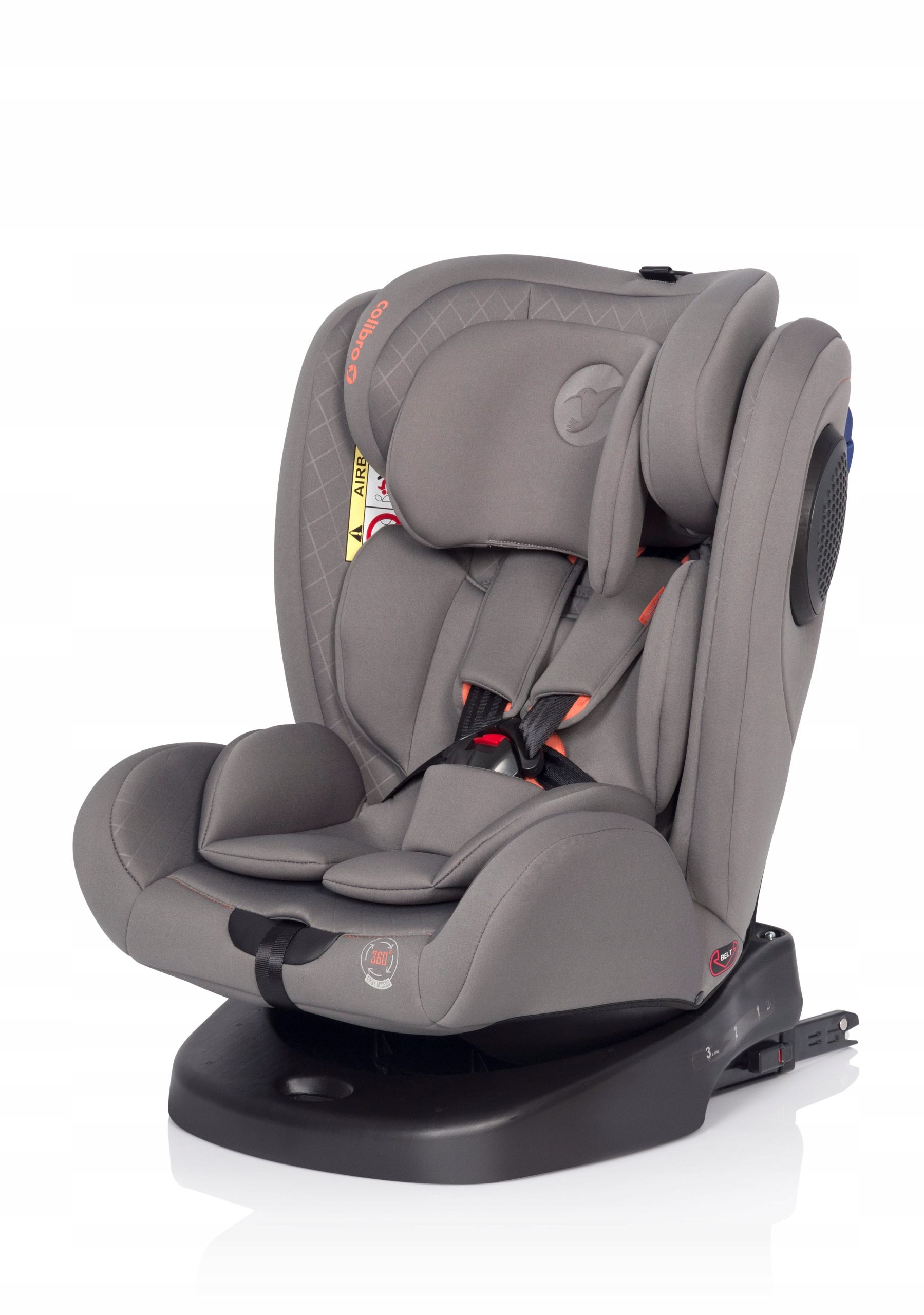 Fotelik samochodowy Colibro Omni 0-36kg ISOFIX 360 Sposób montażu samochodowy pas bezpieczeństwa ISOFIX