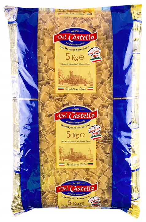 Levně 1X Těstoviny Del Castello lázňové 5 kg