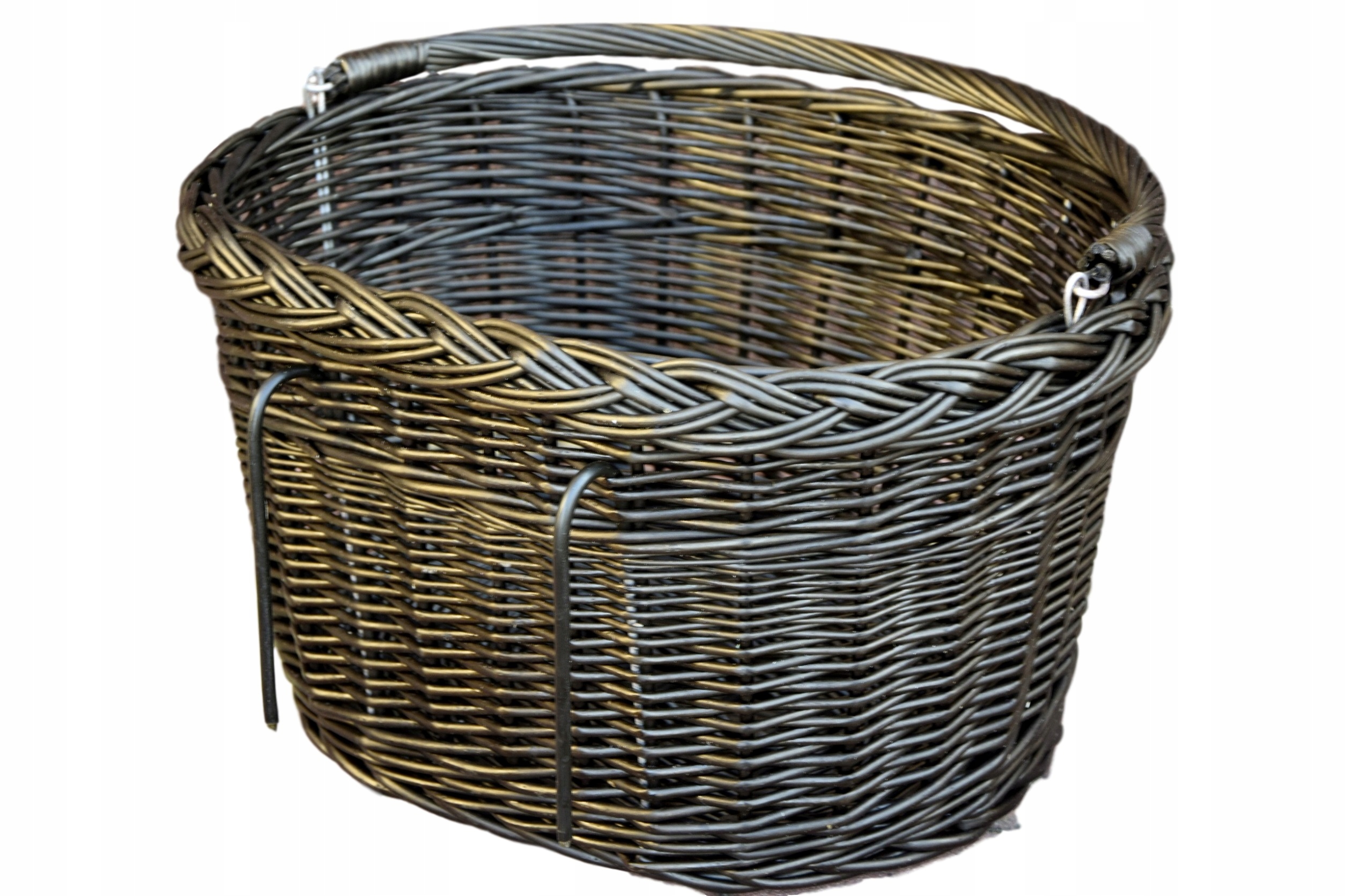 

Koszyk wiklinowy Kosz na rower rowerowy Haki