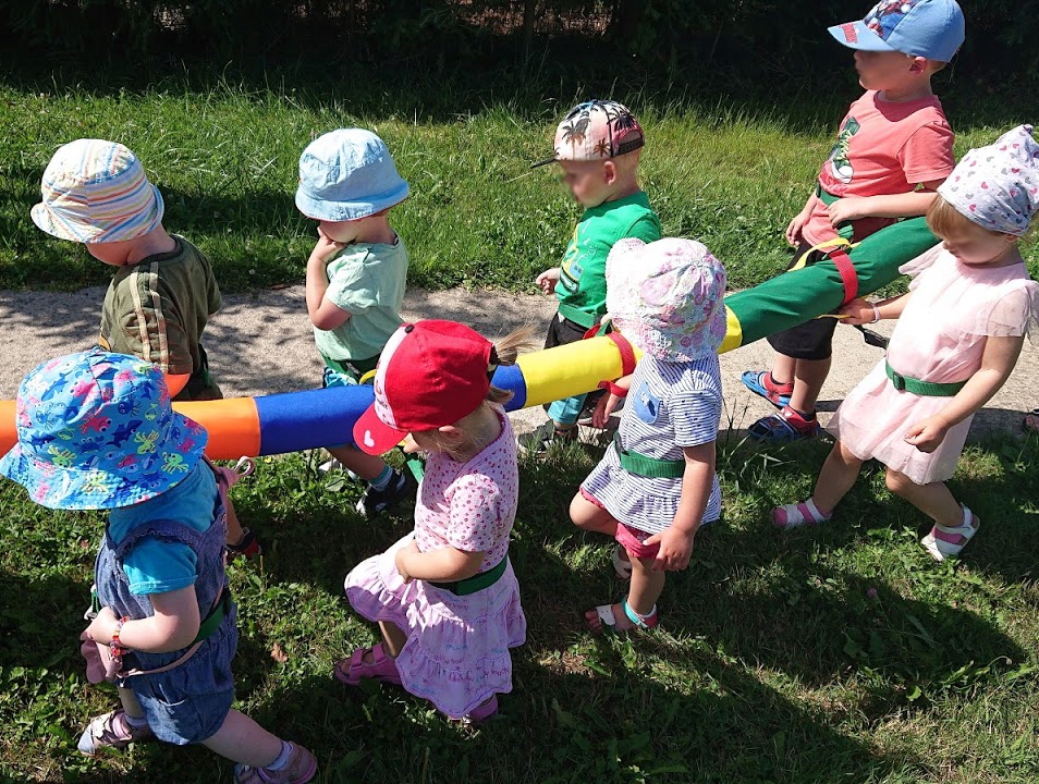 WĄŻ SPACEROWY- GĄSIENICA -6,5 METRA - 26 UCHWYTÓW Materiał Tkanina