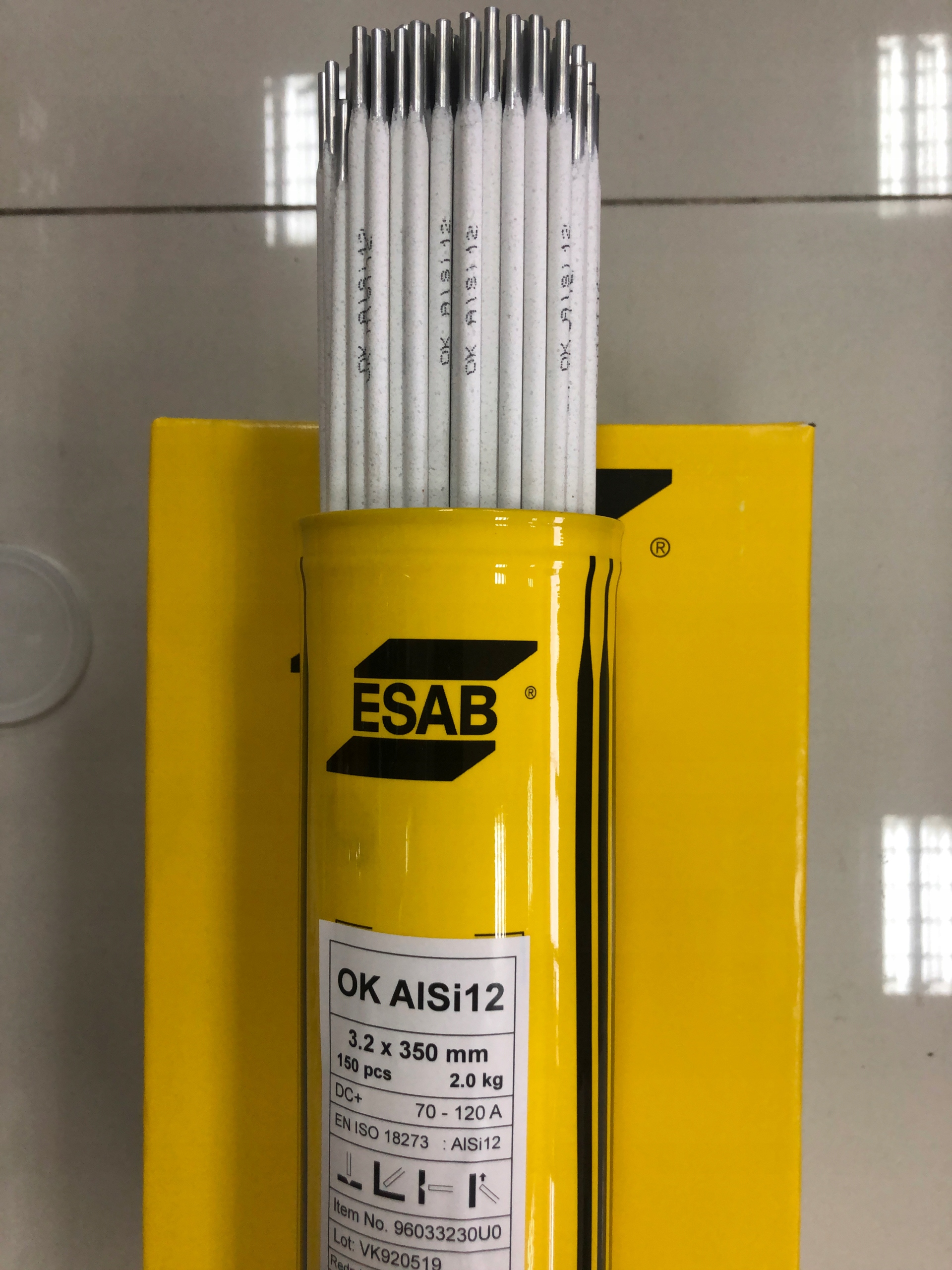 

Elektroda Do Aluminium Esab Ok ALSi12 fi 3,2/350