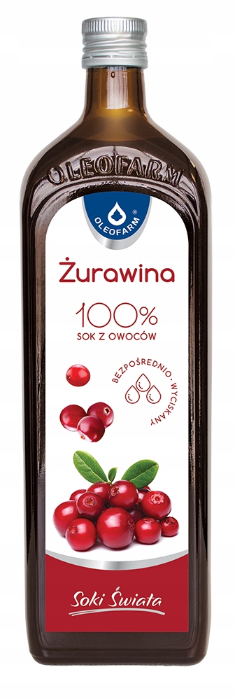 

Żurawina 100% sok z żurawiny 980 ml