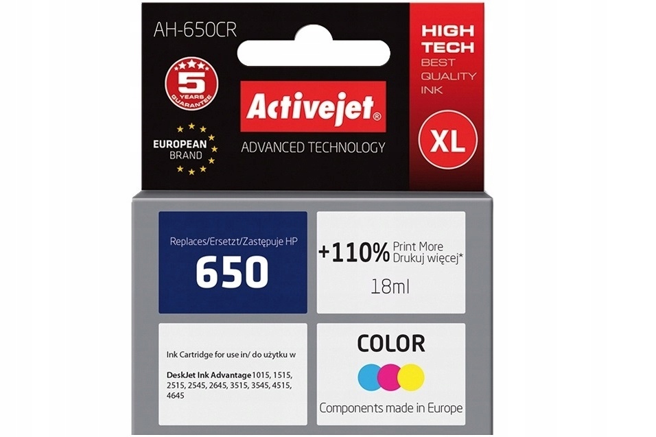 Tusz ActiveJet AH-650CR do HP trójkolorowy