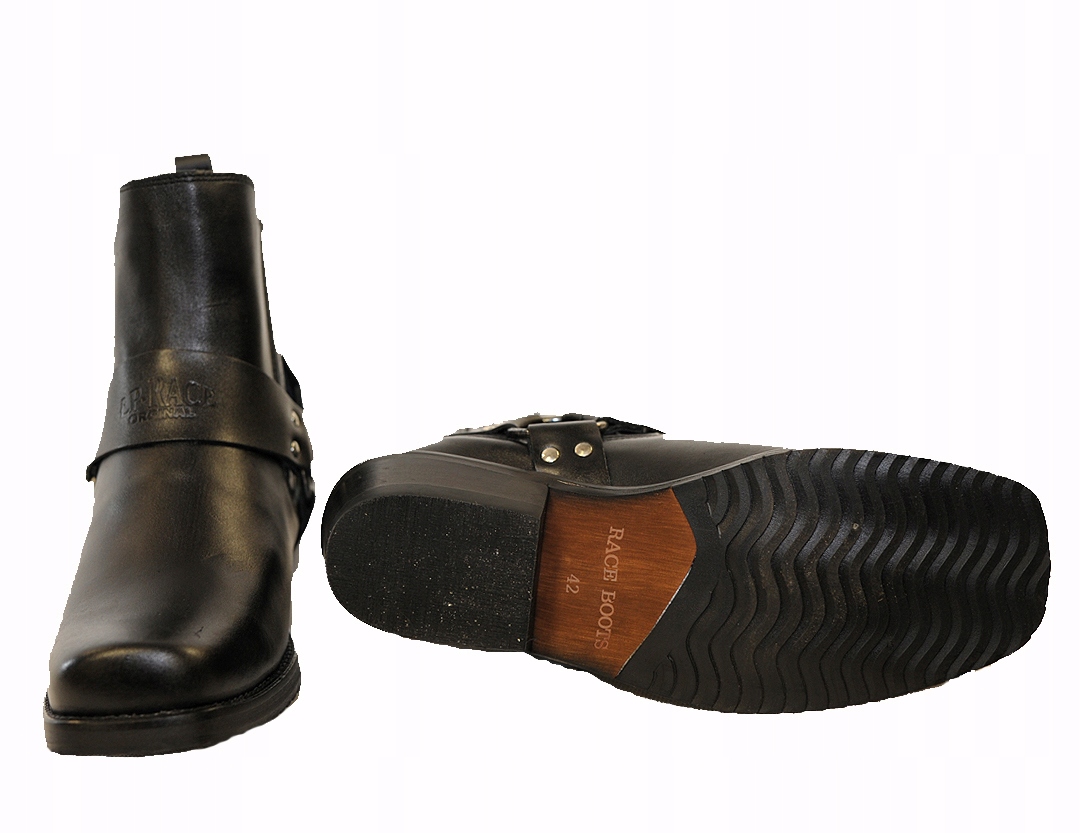 Buty Skórzane Kowbojki Kawaleryjki Motocyklowe 39 Marka inna