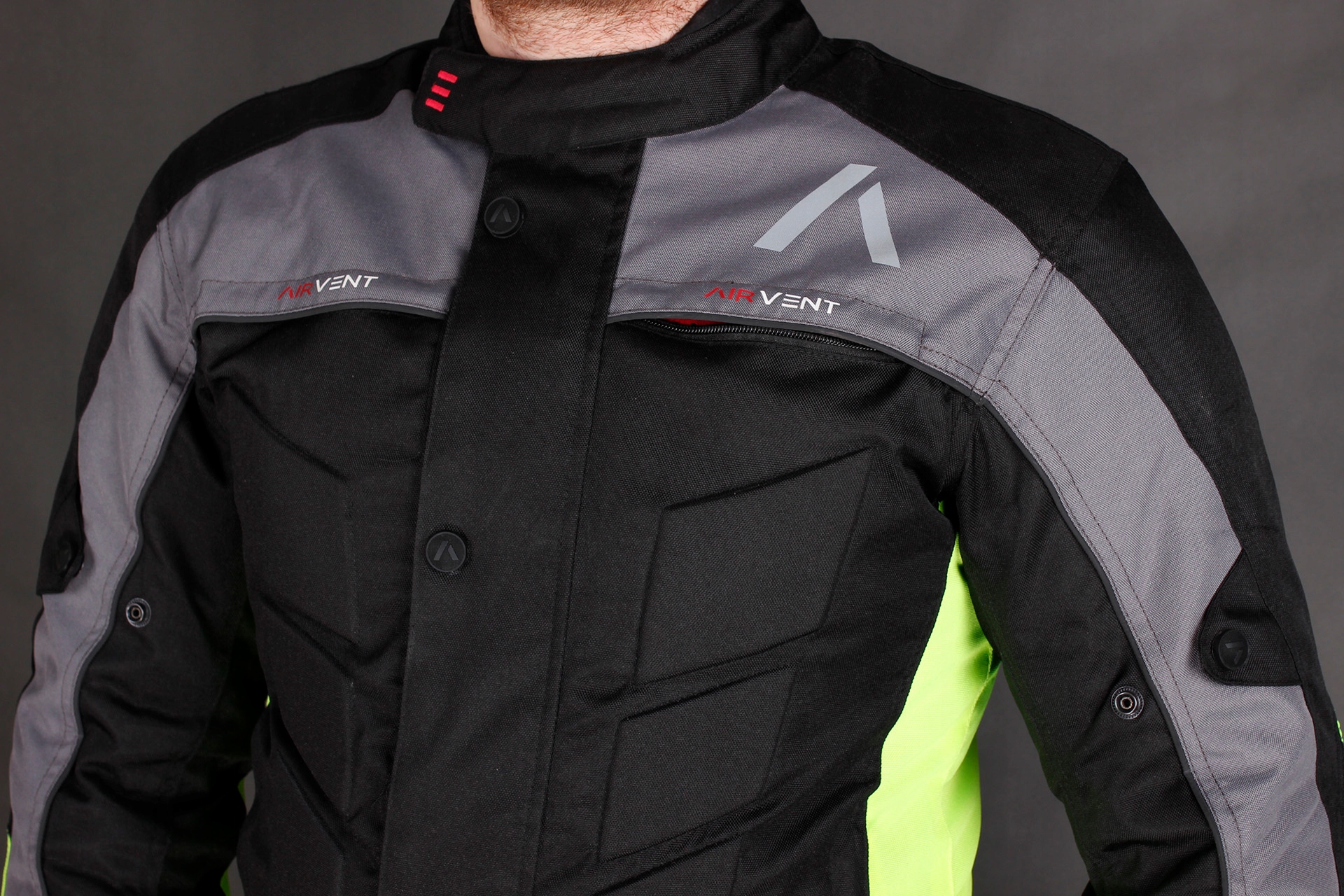 KURTKA MOTOCYKLOWA ADRENALINE PYRAMID ŻÓŁTA FLUO Długość całkowita 57-57 cm