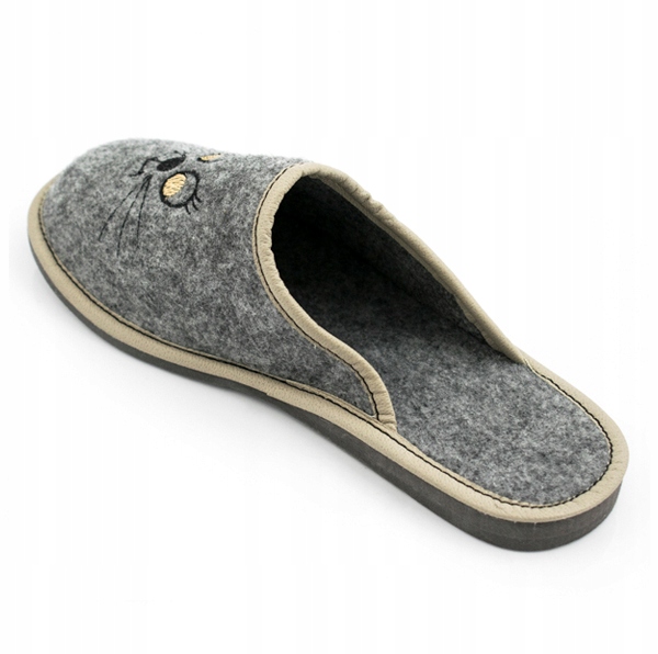 KLAPKI DAMSKIE FILCOWE KAPCIE WYGODNE GÓRALSKIE Rozmiar 38