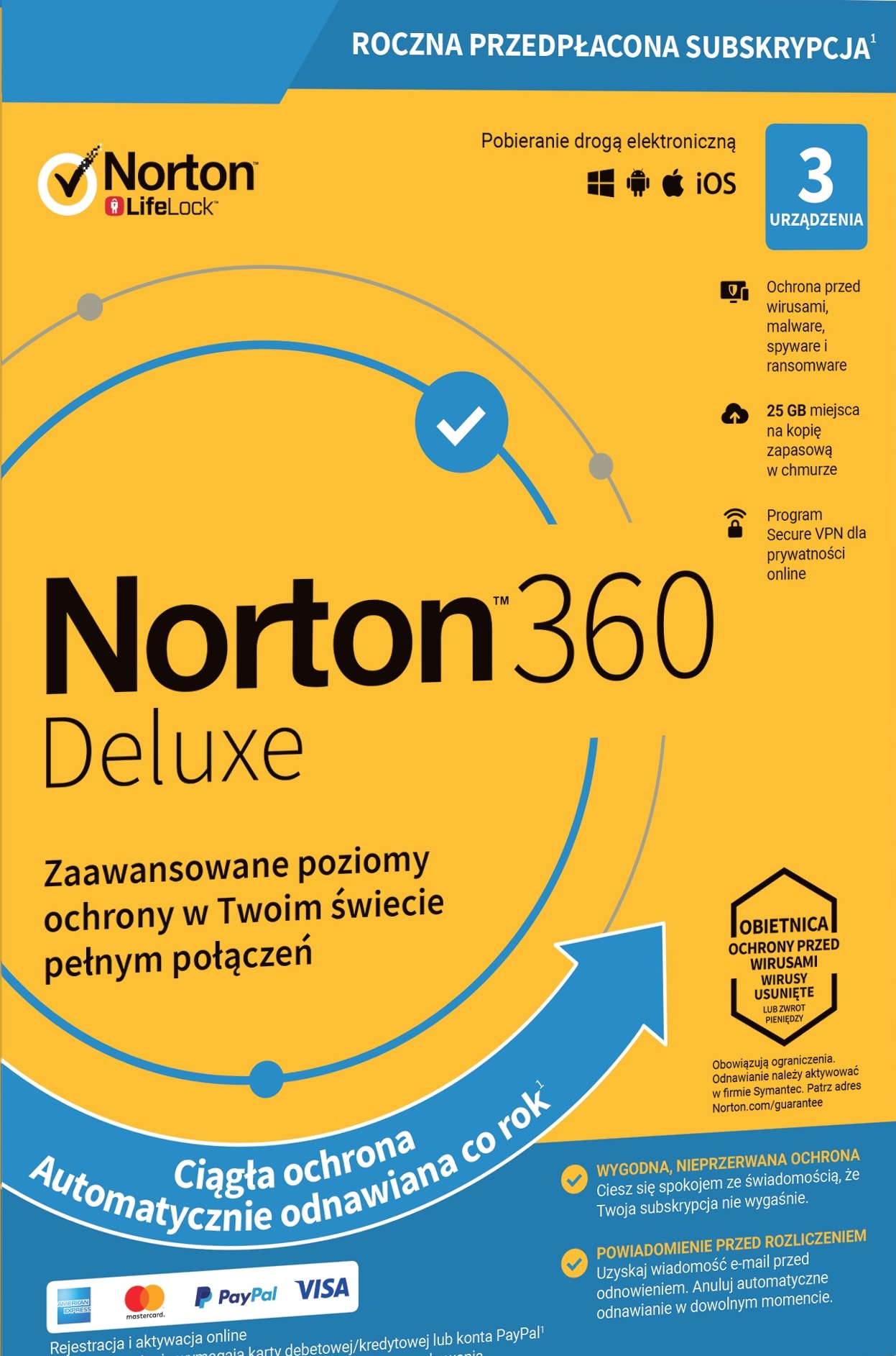 

Kod 2020 Box Norton 360 Deluxe 3ST 1ROK+VPN+25GB