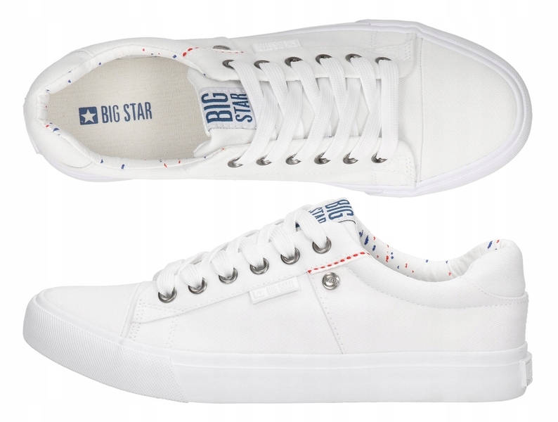 

Trampki Big Star Męskie Niskie AA174097 Biały 44