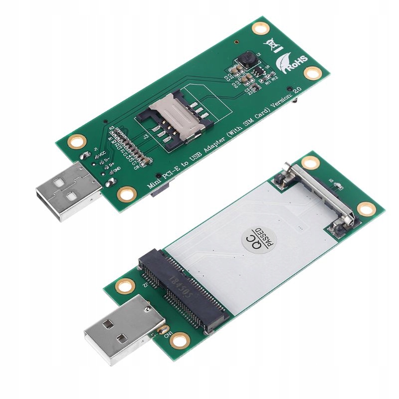 

Adapter Mini Pci-e Usb Wwan Sim Lte Gsm Hspa Gps