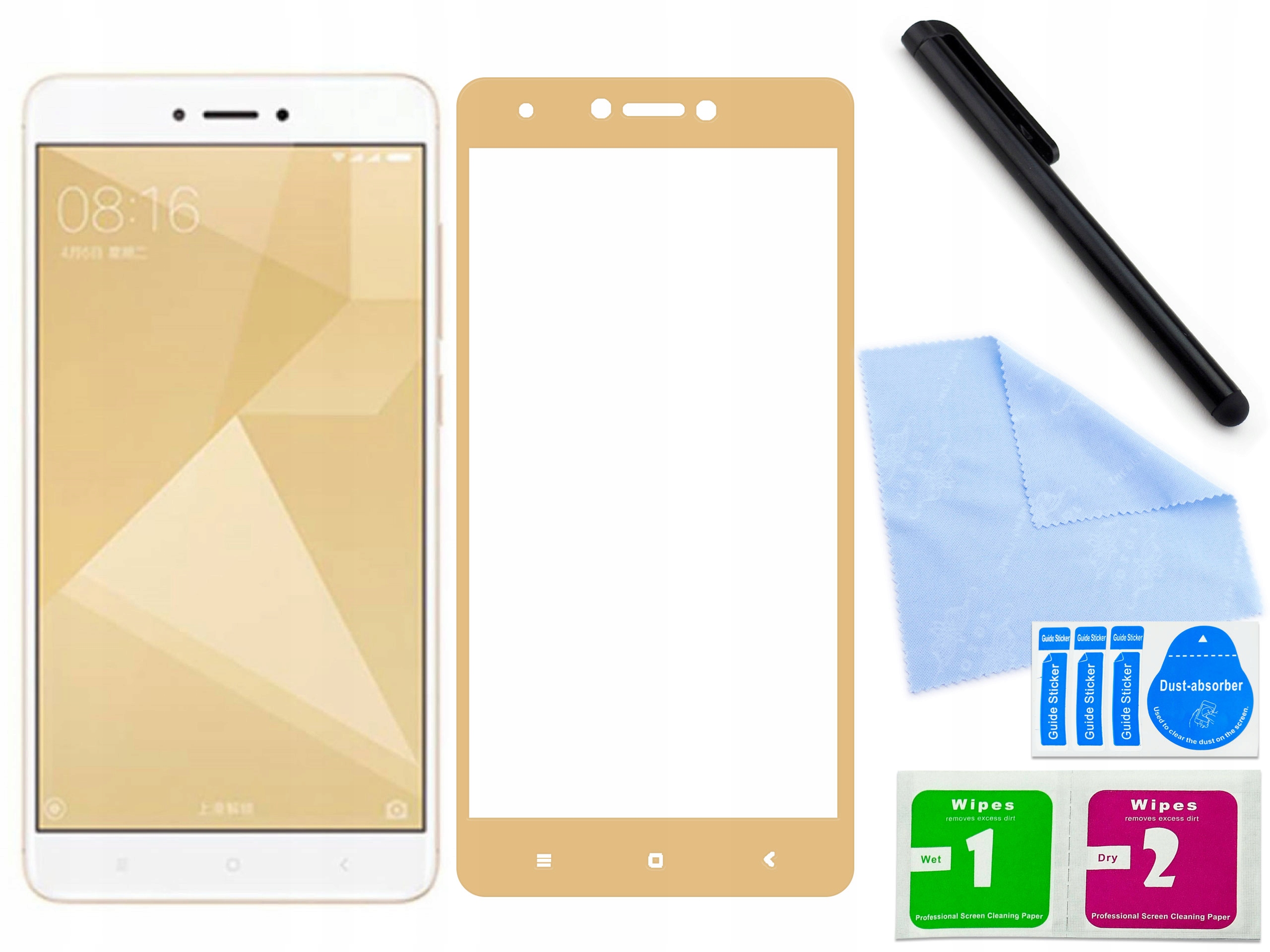 

Szkło hartowane 3D do Xiaomi Redmi Note 4X Złoty