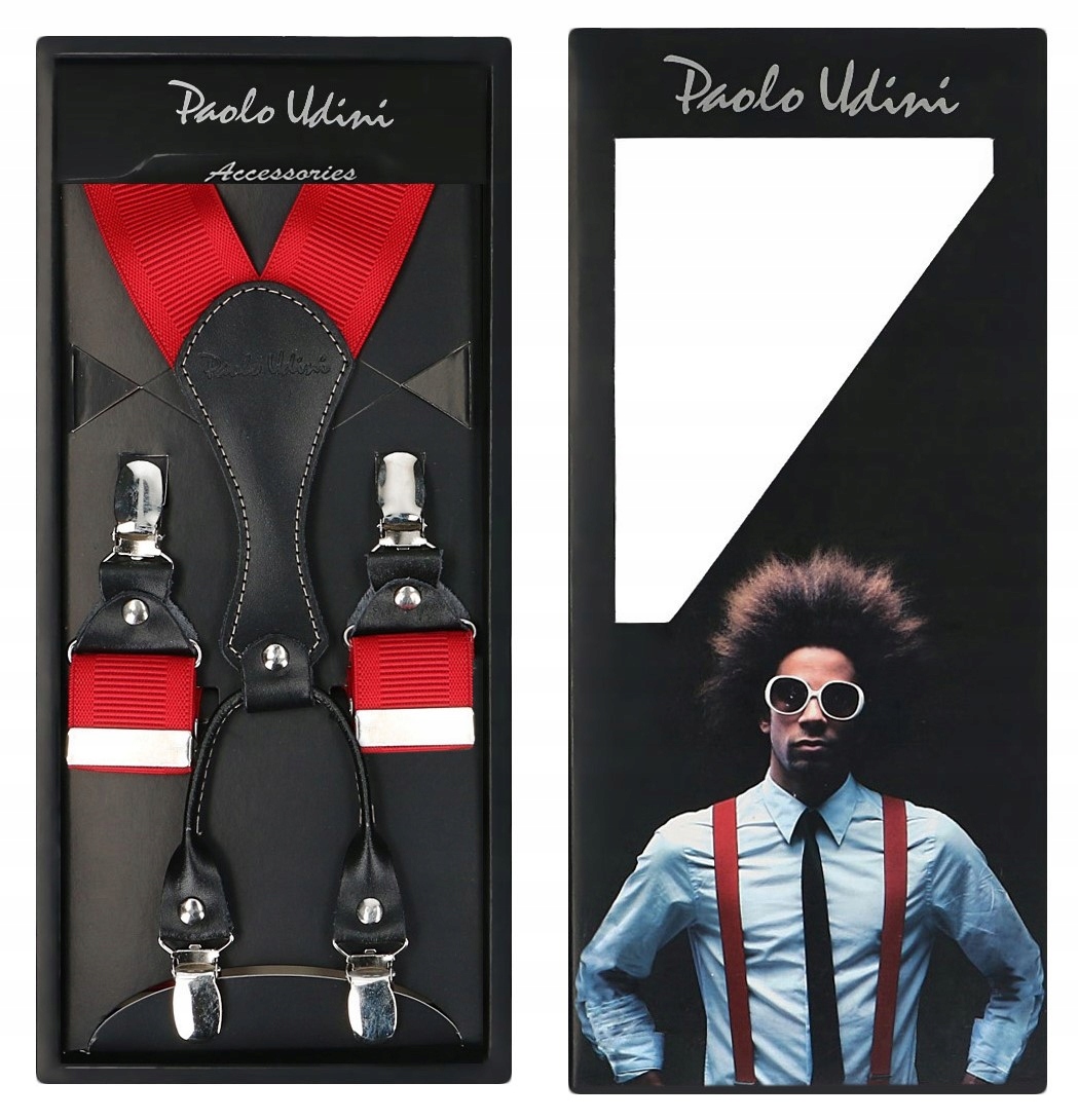 CZERWONE SZELKI MĘSKIE DO SPODNI TOPGAL !!!