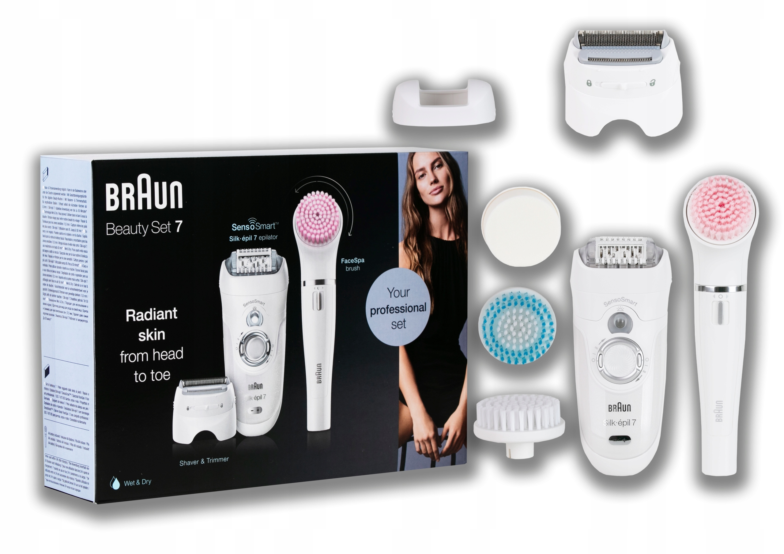 

Depilator Braun Silk-Epil 7 Sensosmart Beauty Set