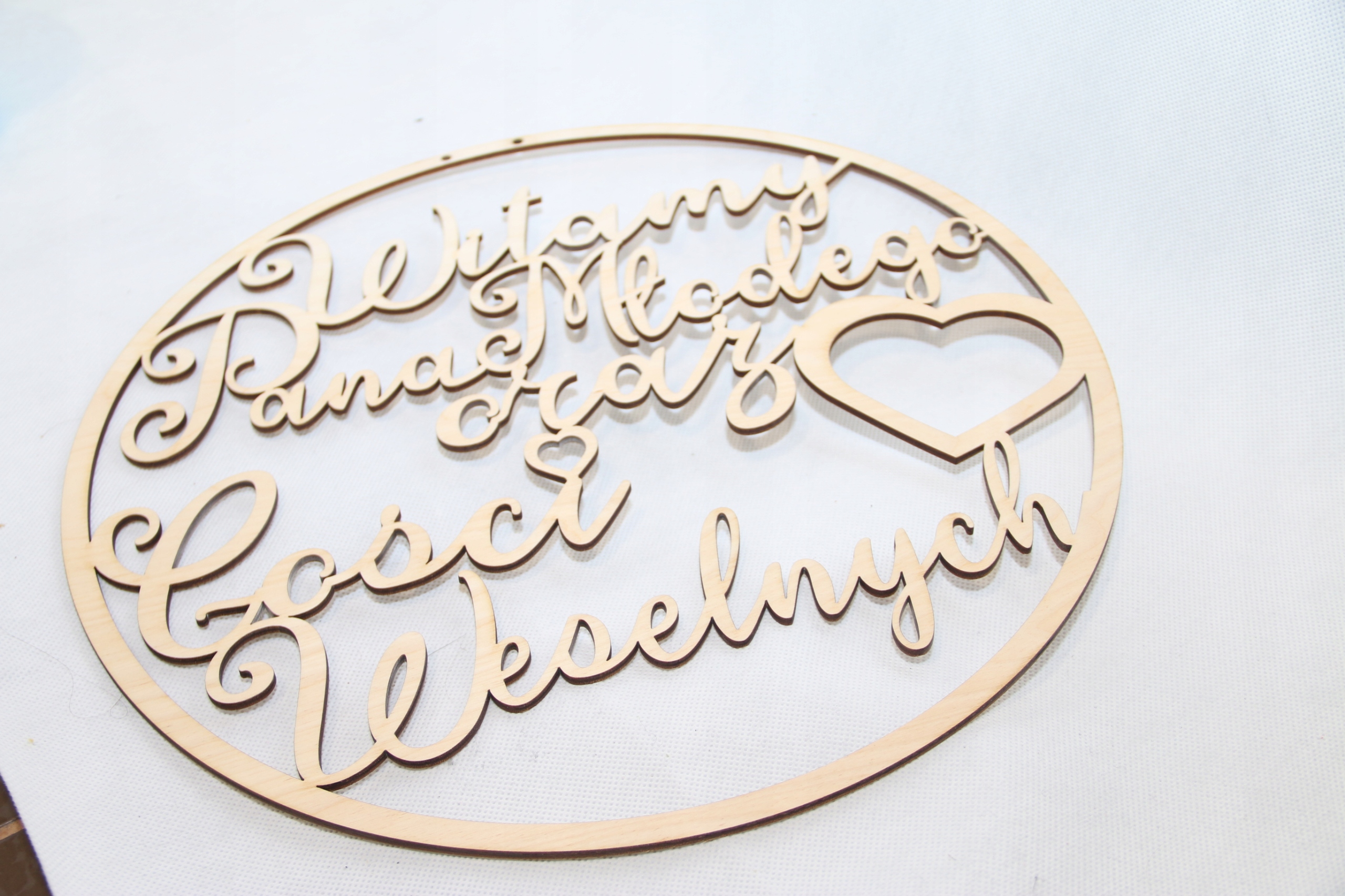 Tablica powitalna Witamy Pana Młodego oraz gości Marka inna