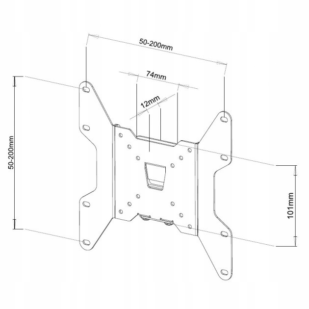 UCHWYT ŚCIENNY TV LED/LCD 13-37 CALI 35KG SLIM Marka Techly
