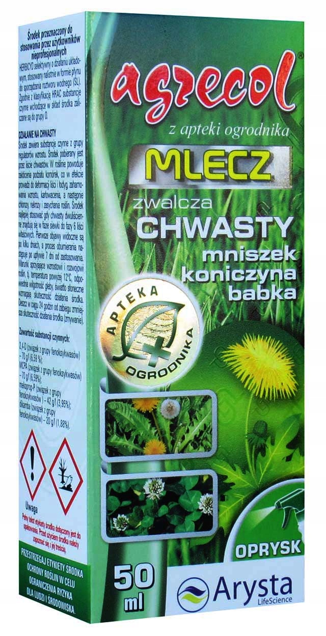 

Agrecol Mlecz 50ML Na chwasty Mniszek Koniczyna