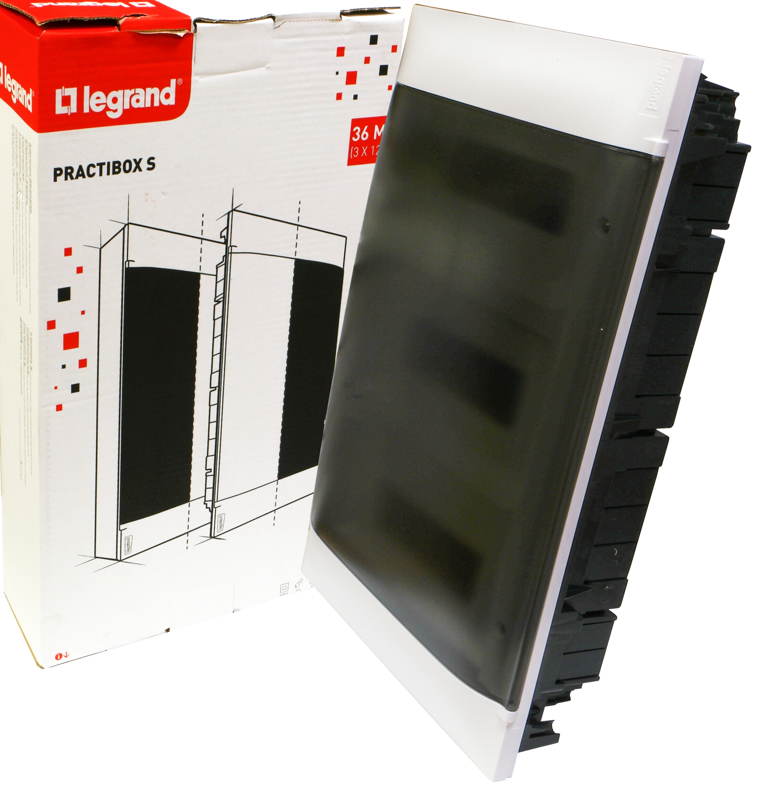 Rozvádzač na stenu 3x12 S-36 N+pe dvere 135373