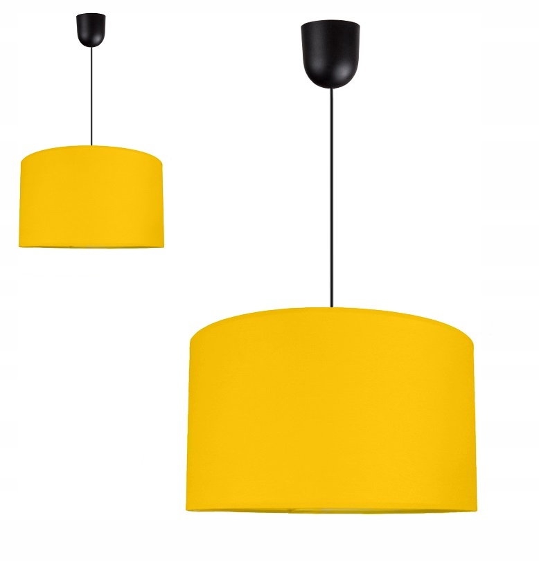 

Lampa Wisząca Abażur Nowoczesna Słoneczny Żółty
