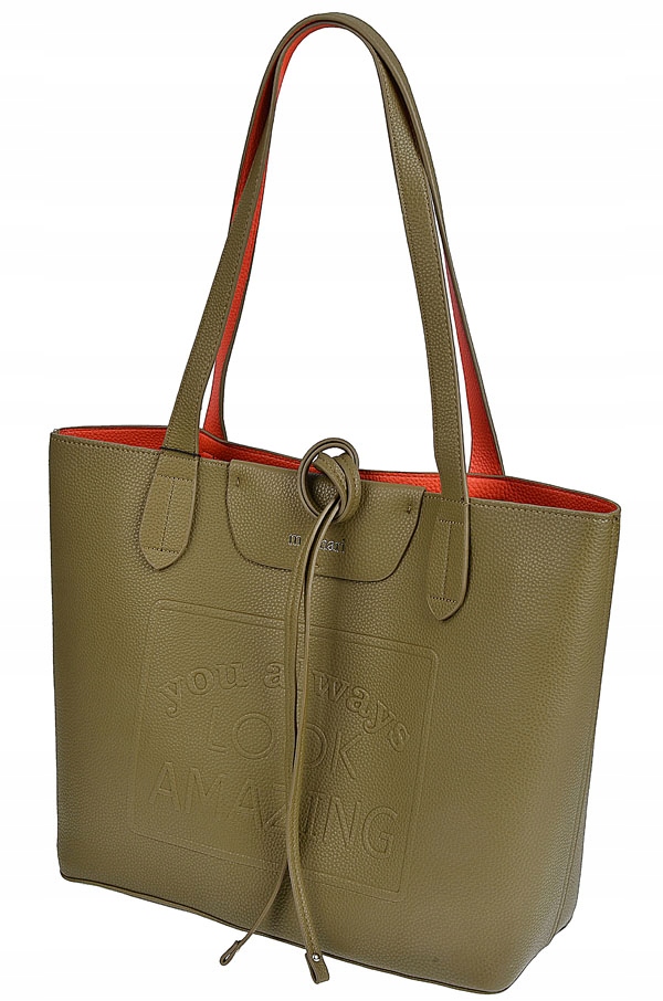 MONNARI TOREBKA damska SHOPPER KOLOR NOWOŚĆ Materiał dominujący skóra ekologiczna