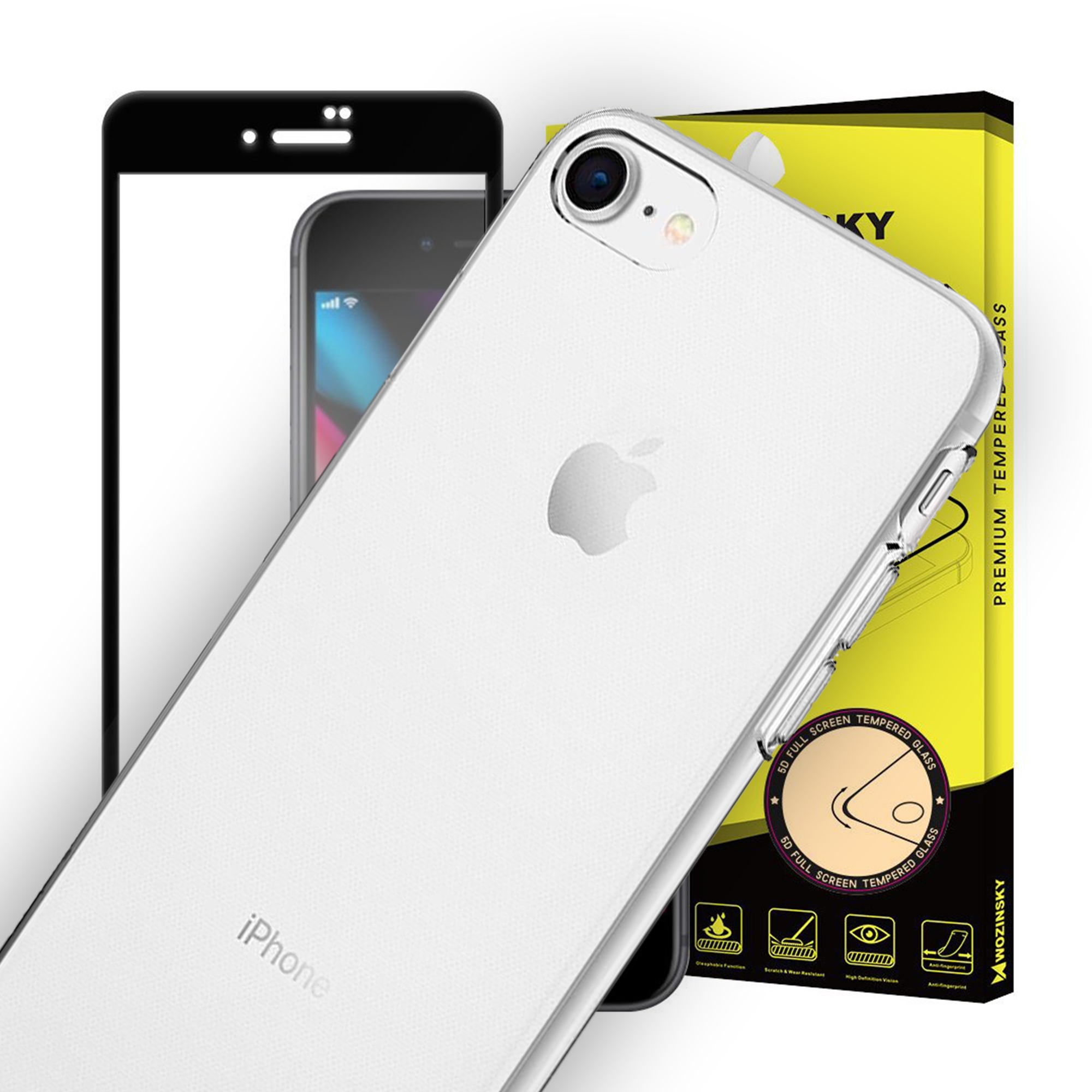 

Etui Crystal 2MM do iPhone Se 2020 + Szkło 3D
