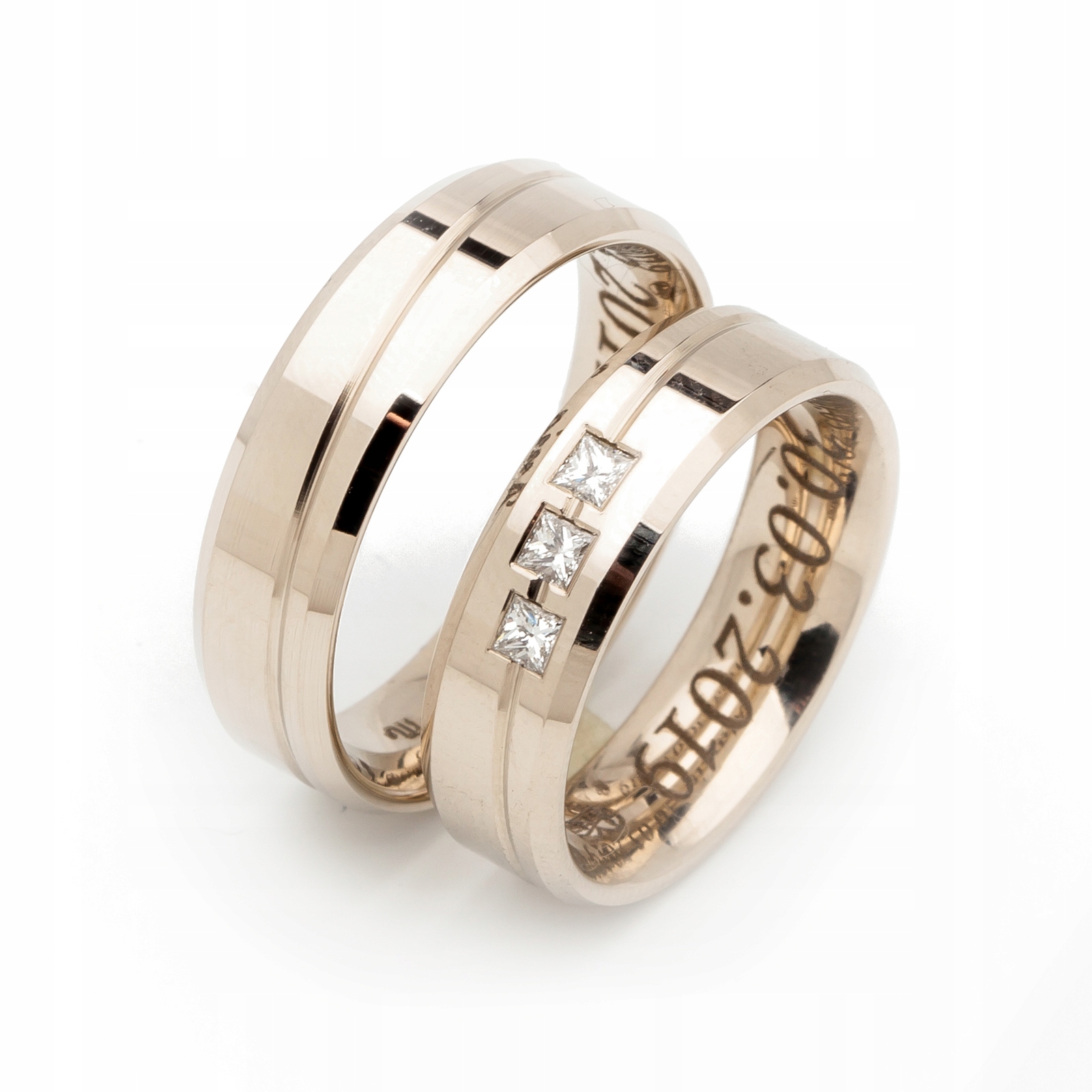 Zlaté prsteny Premium Model OE-347B