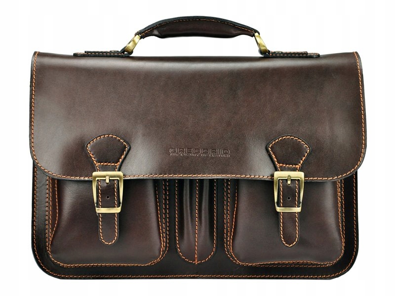 TECZKA MĘSKA SKÓRZANA AKTÓWKA NA DOKUMENTY LAPTOP Marka inna