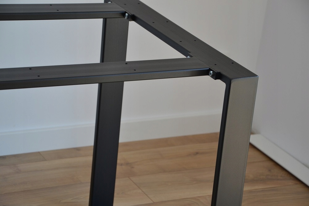 Konstrukcja metalowa stołu skręcana 180x80x72 cm Kolor mebla czarny