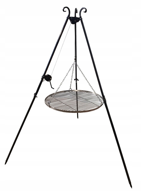 

Grill Trójnóg Wiszący 185CM Ruszt Nierdzewny 60 CM