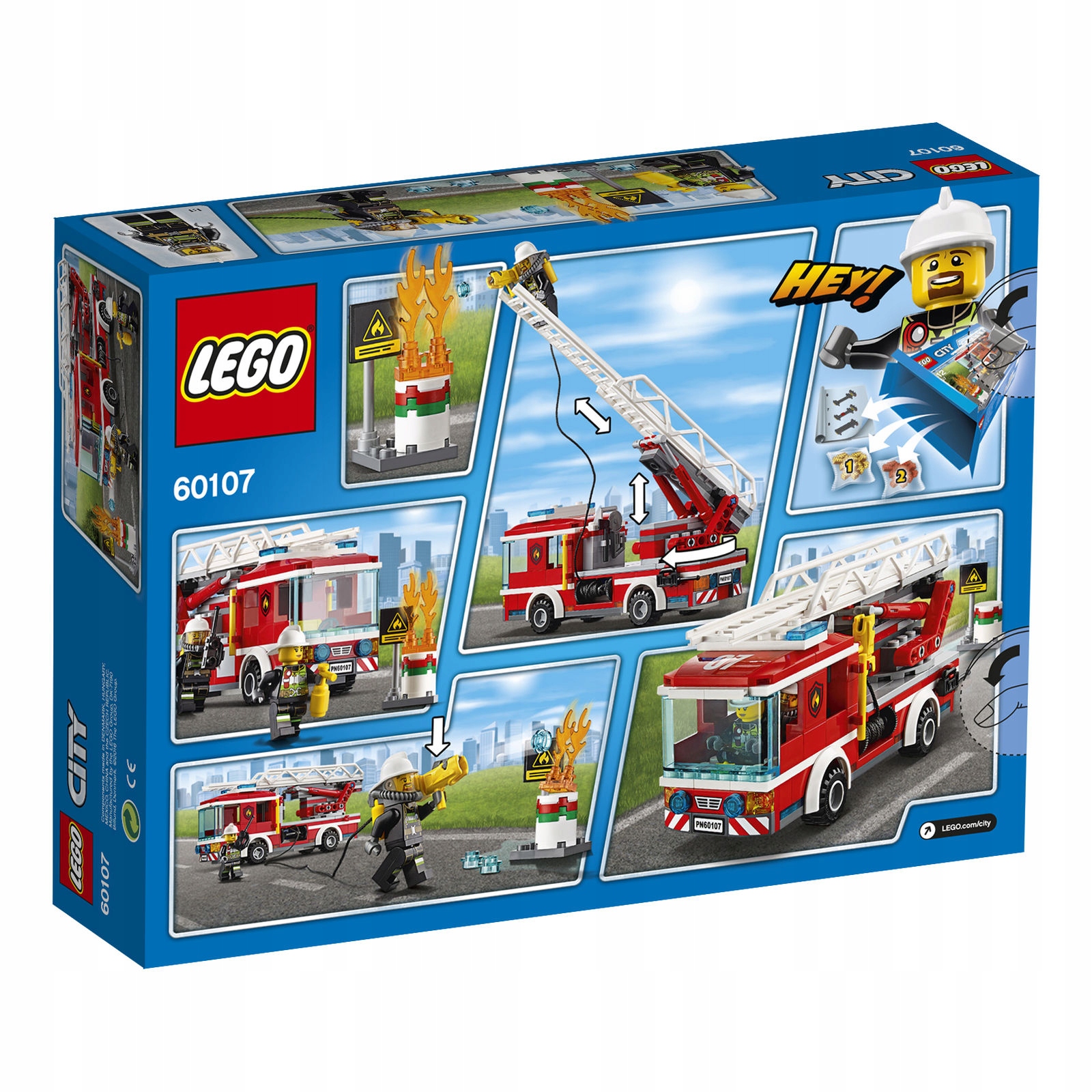 Lego City 60107 Wóz strażacki z drabiną