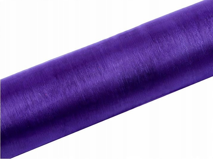 

Organza tiul wstążka 16cm/9m Ślub fioletowy