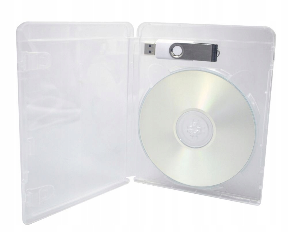 

Pudełko 1 x DVD 14mm Clear Uchwyt Pendriva Usb