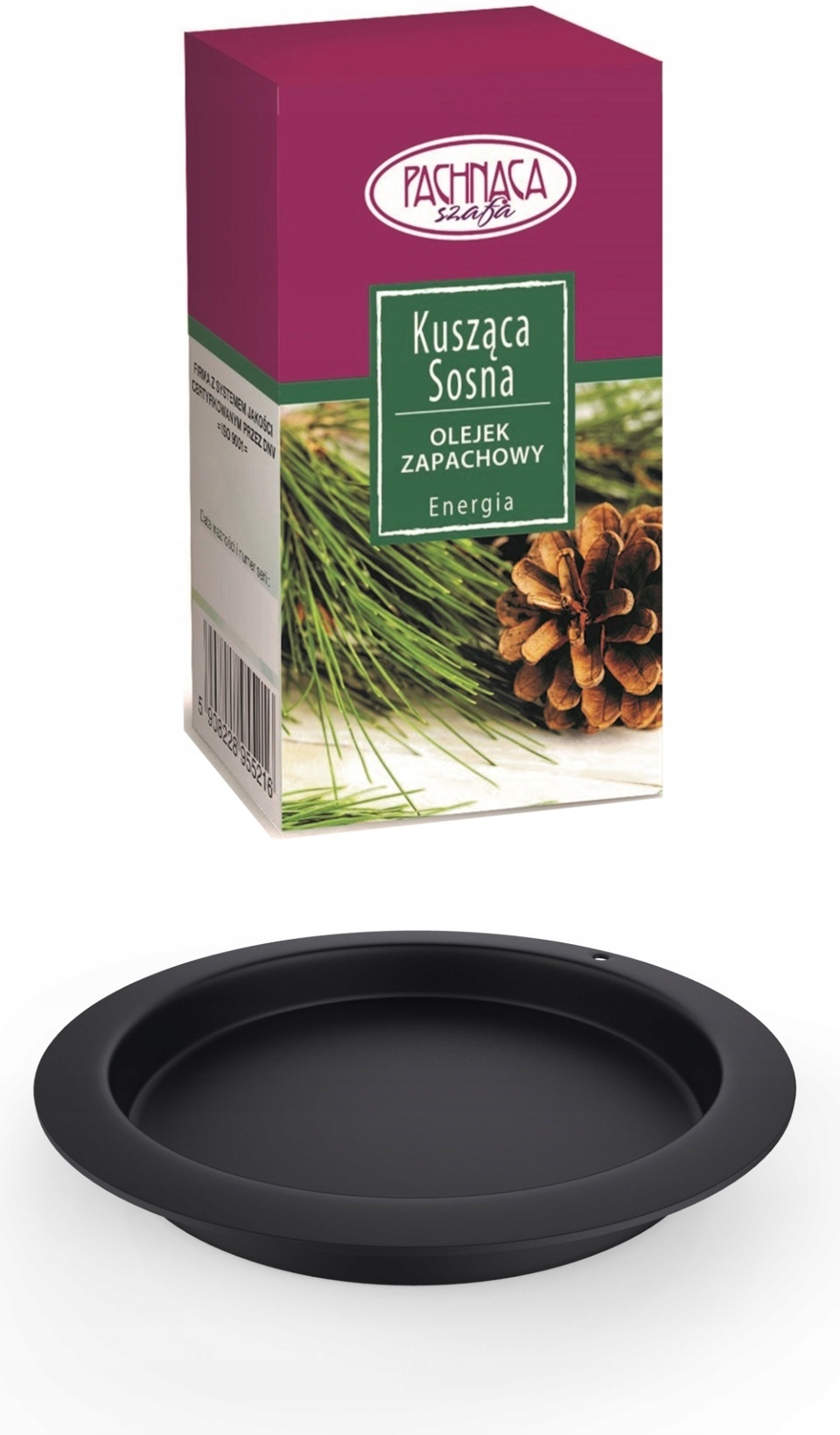 BIOKOMINEK NOVEMBER portalowy czarny aromaterapia Pojemność biowkładki 0.75 l