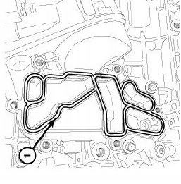 7876 - прокладка маслоохладителя и основание JEEP WK 11-18