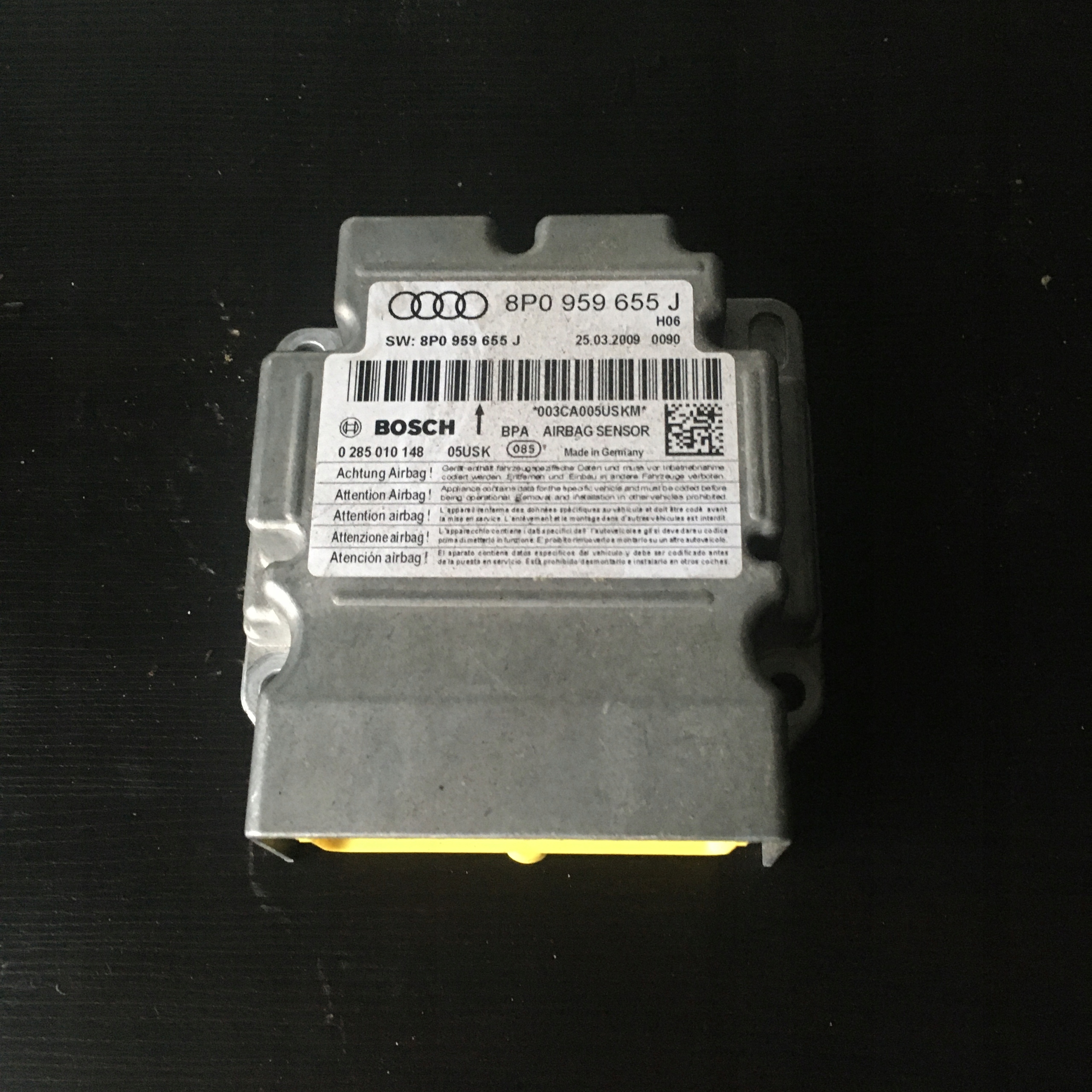 AUDI A3 LIFT 08-13R SENSOR PODUSZEK 8P0959655J