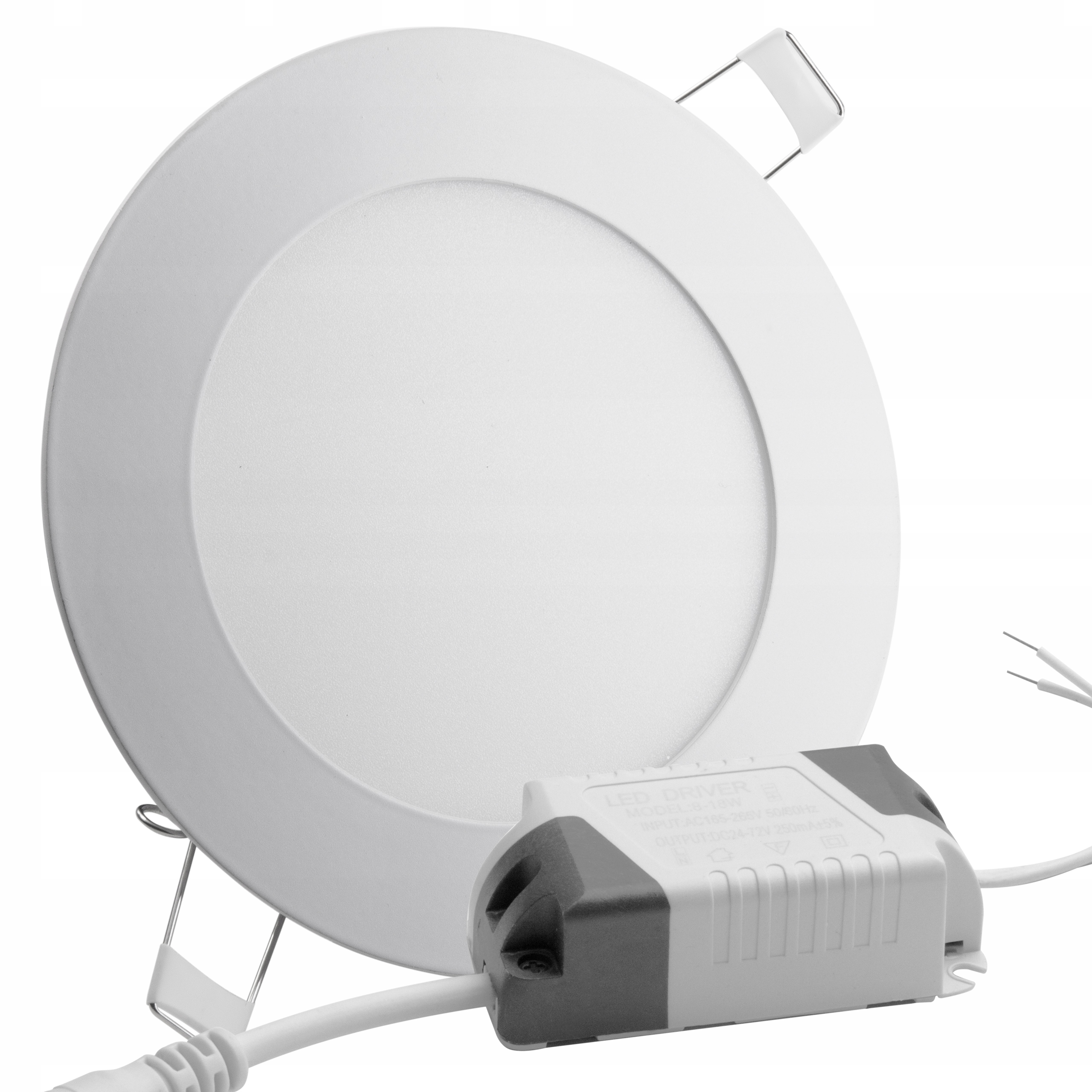 Panel plafon LED podtynkowy okrągły 6W NEUTRALNA