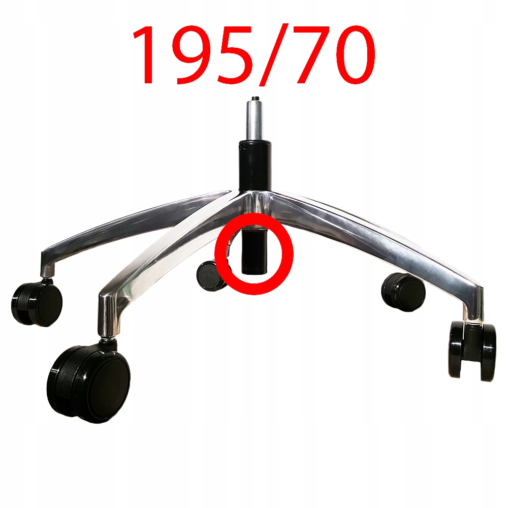 Siłownik, podnośnik gazowy fotela 195/70 CHROM NK Kolekcja 1