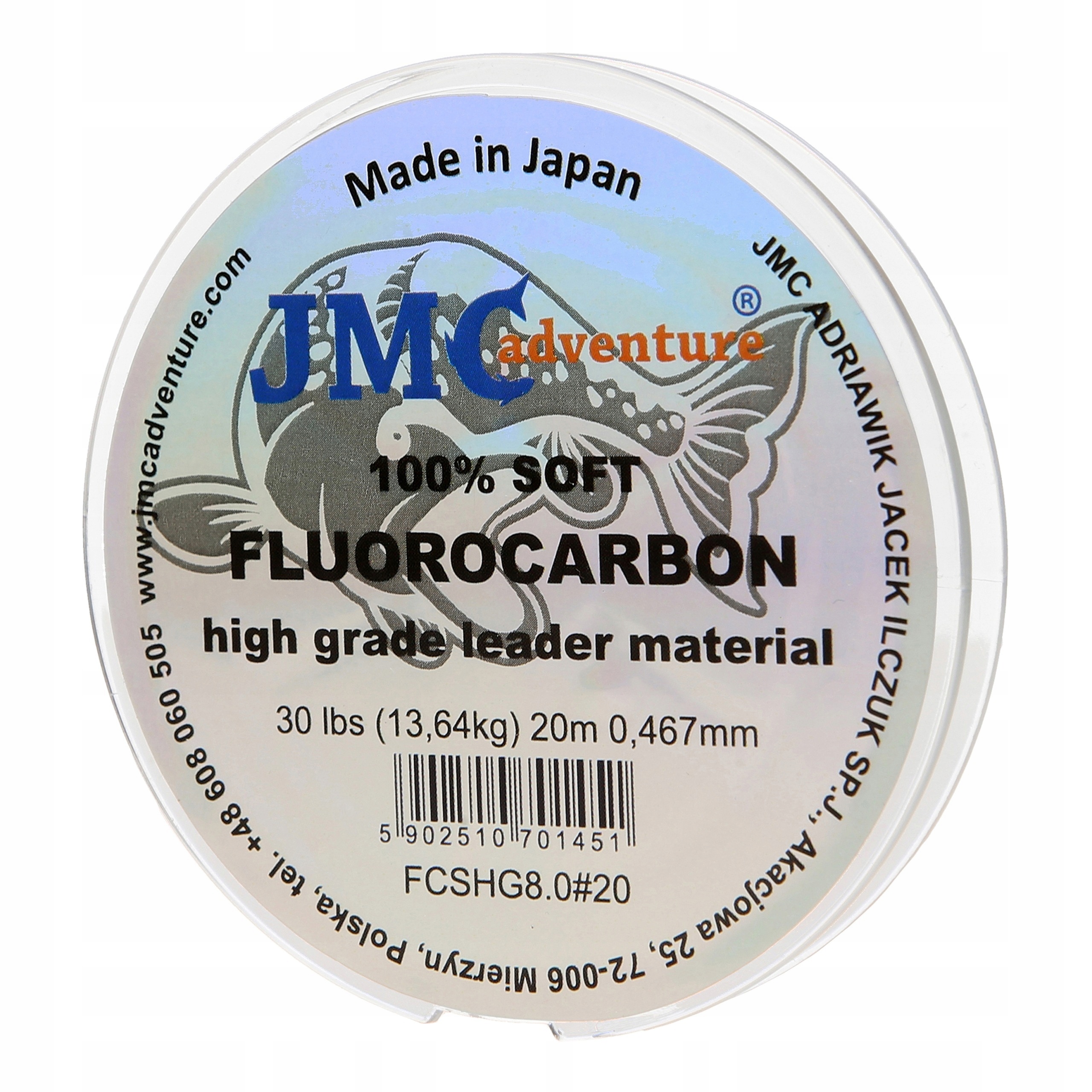 

100% fluorocarbon Jmc Adventure 20m, 0.467mm