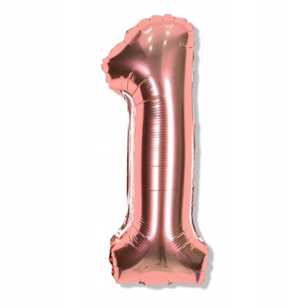 

Balon Cyfra 1 Różowe złoto Rose Gold 86 cm