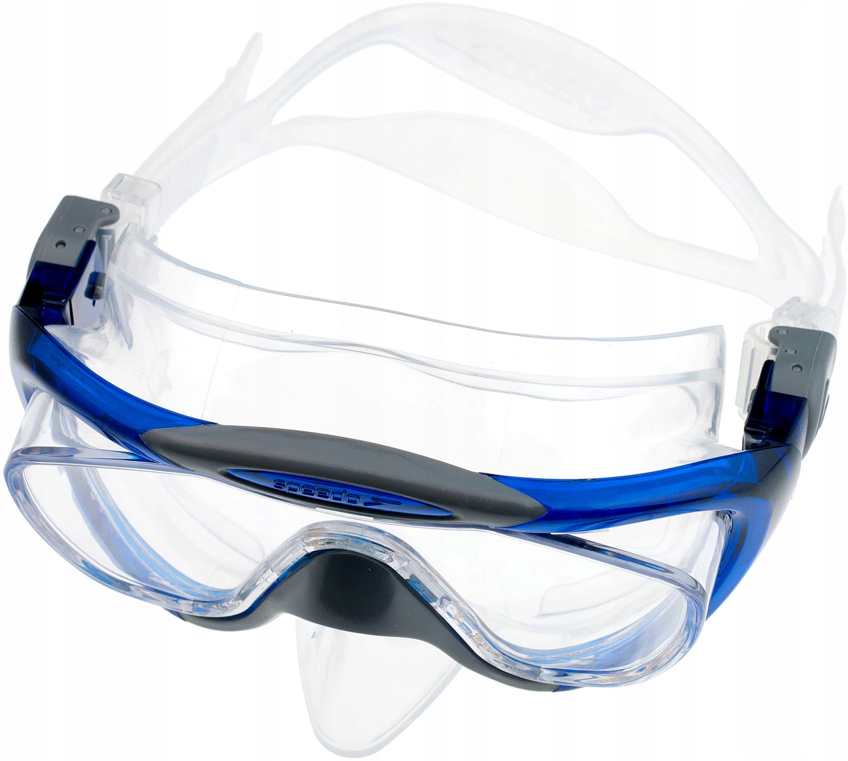 Zestaw: MASKA + PŁETWY Speedo do nurkowania 39-40 Kolor dominujący odcienie niebieskiego