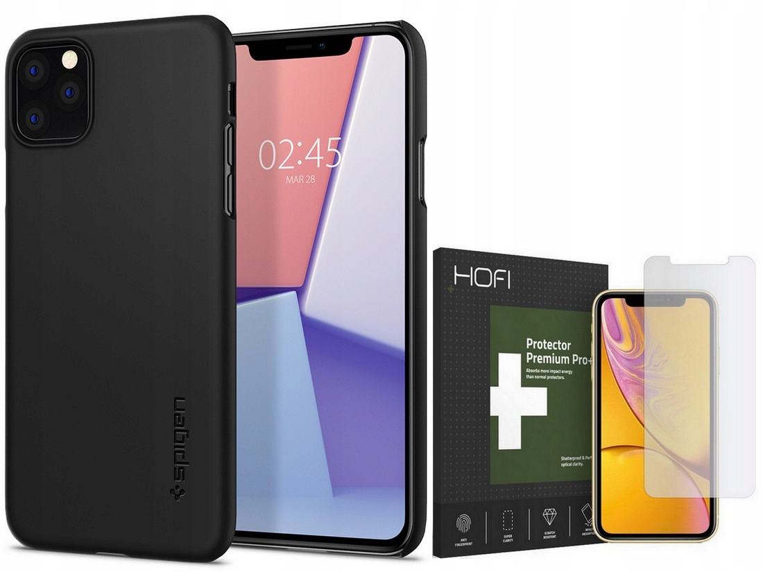 

Spigen Thin Slim Etui Case Do Iphone 11 + Szkło
