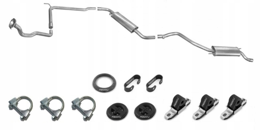 VW TRANSPORTER T4 1.9 2.4 D 2.0 LWB Вихлопна система