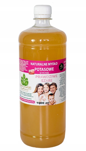 

Mydło Potasowe Naturalne Szare, 100% Roślinne 1L