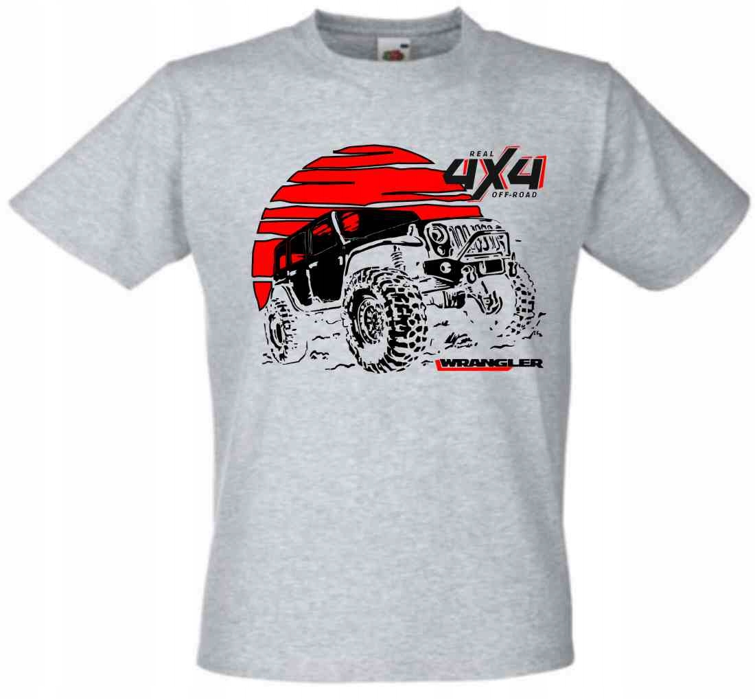 

Jeep Wrangler 4x4 offroad, T-shirt koszulka