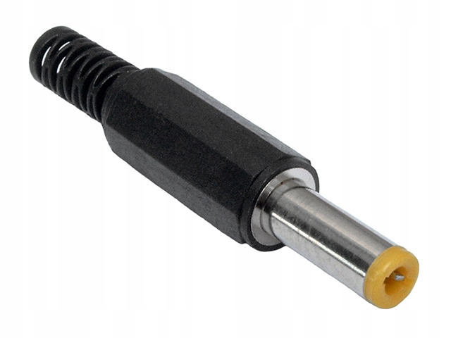 

Wtyk zasilający DC 2.5/5.5mm Hq lutowany