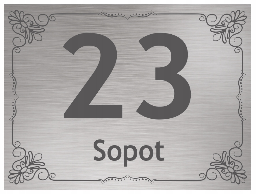 

Tabliczka Adresowa z numerem domu Pcv 40x30 cm