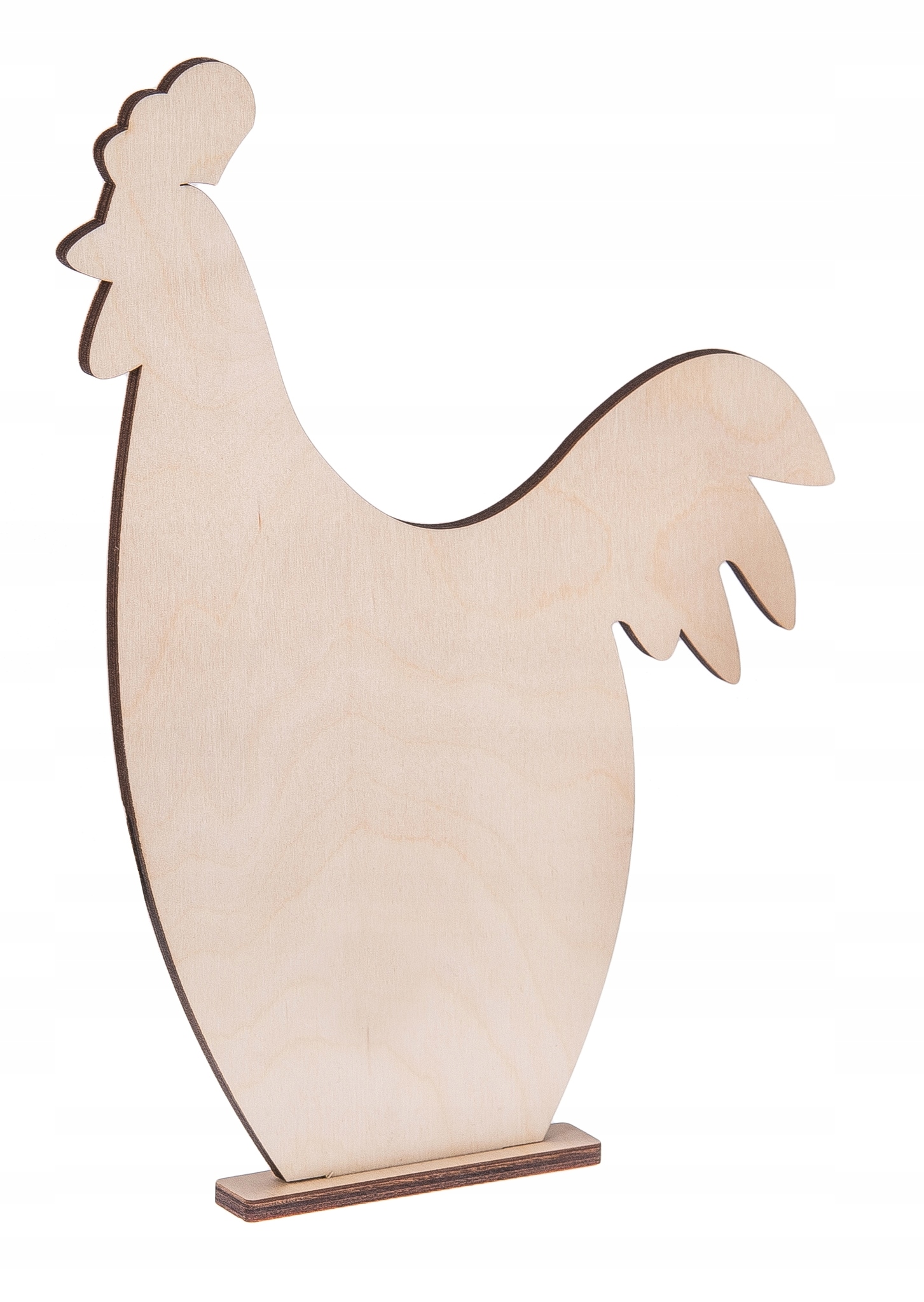 

Drewniany Kogut Duży Na Podstawce Decoupage Ozdoba