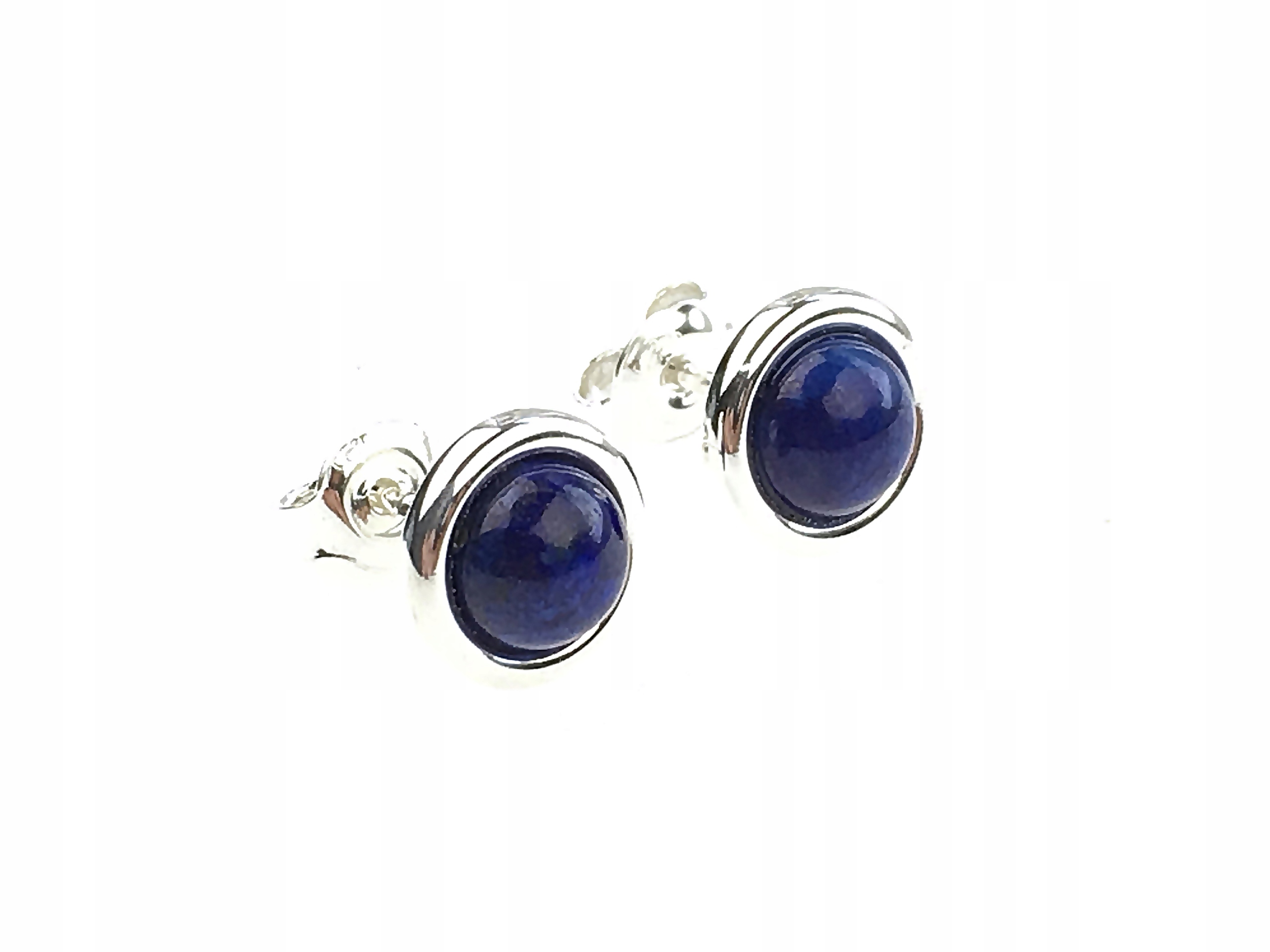

kolczyki sztyfty wkrętki lapis lazuli srebro pr925
