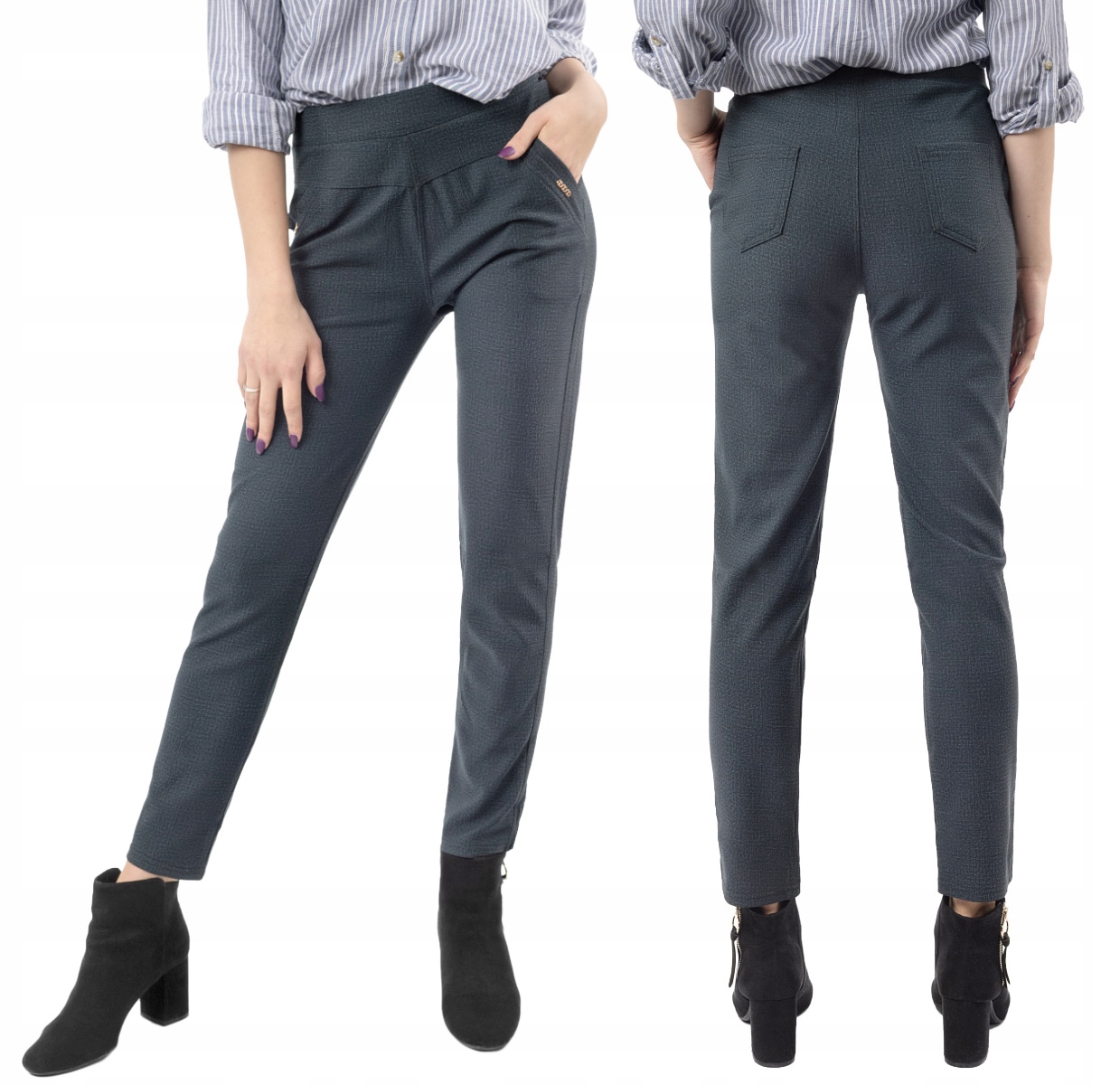 

Eleganckie Spodnie Cygaretki Damskie 5010-02 r XXL