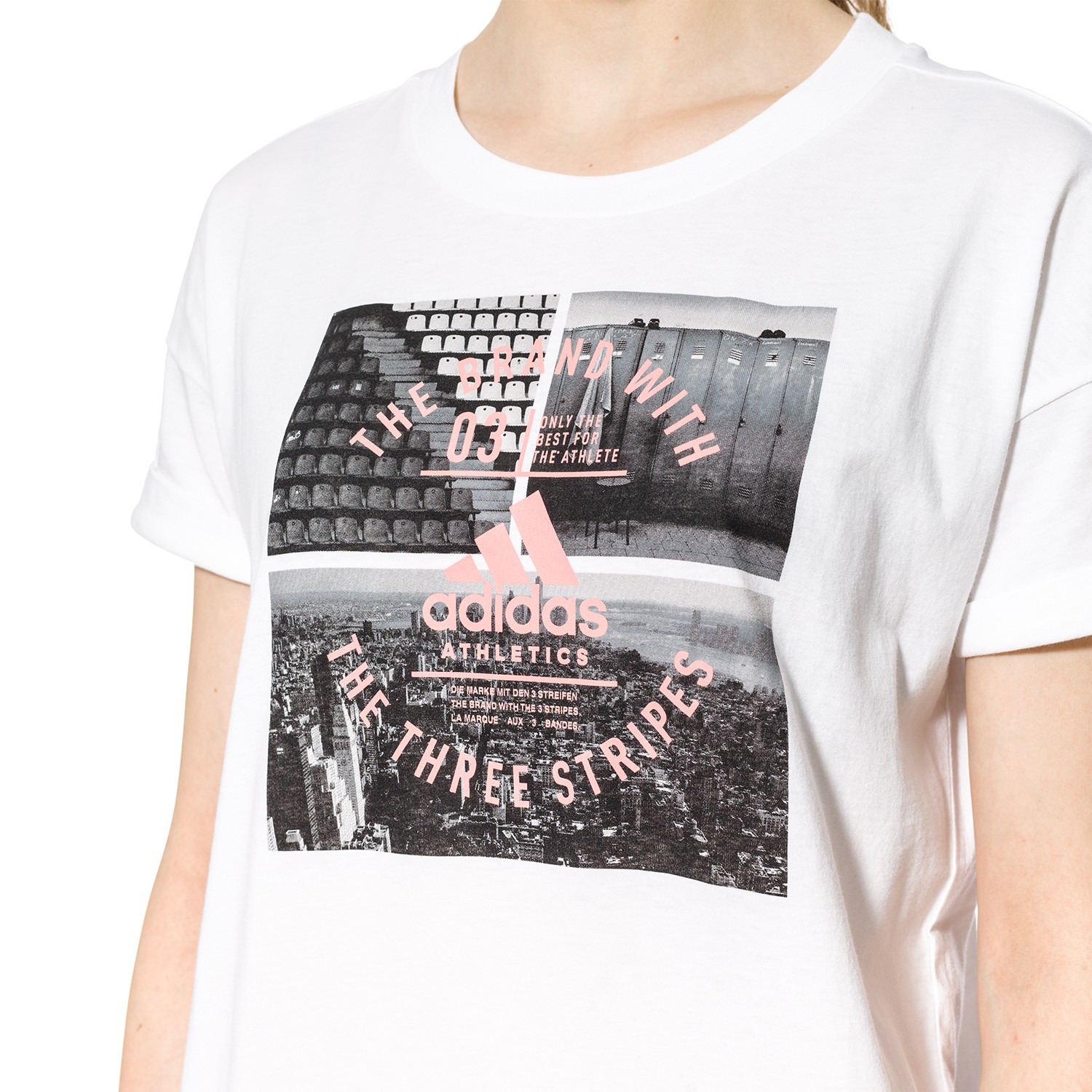 ADIDAS KOSZULKA DAMSKA CV4579 ORYGINAŁ ROZ M Kolor biały szary