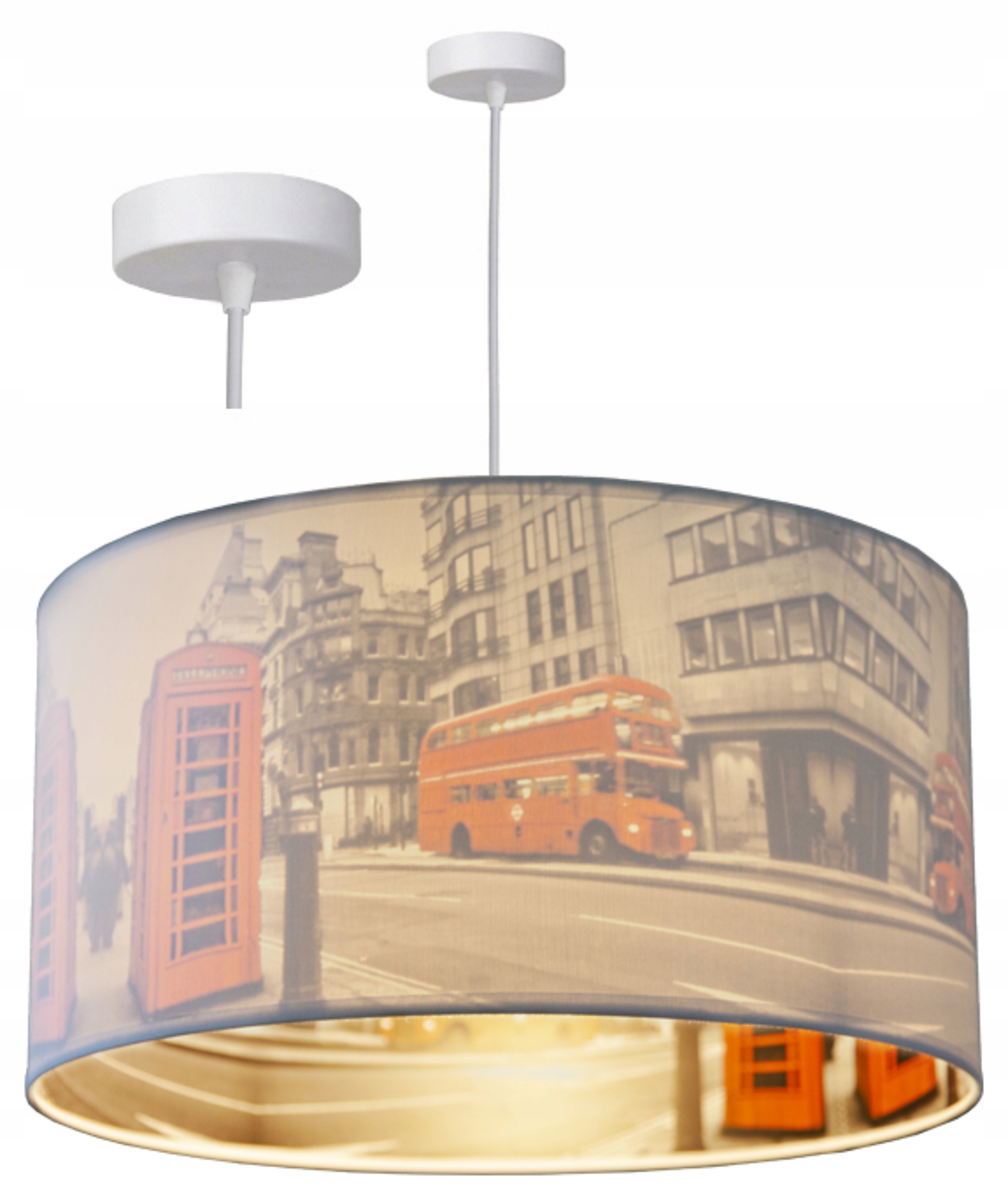 

Lampa Wisząca Sufitowa Żyrandol Abażur Nowoczesna